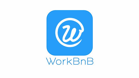 WorkBnB logo animation - solid BG
